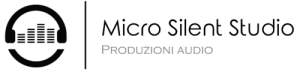 Logo completo trasparente del Micro silent Studio - mix e mastering online